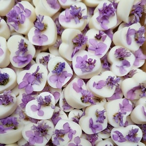 MINI CUORICINI segnaposto con botaniche profumati in cera di soia