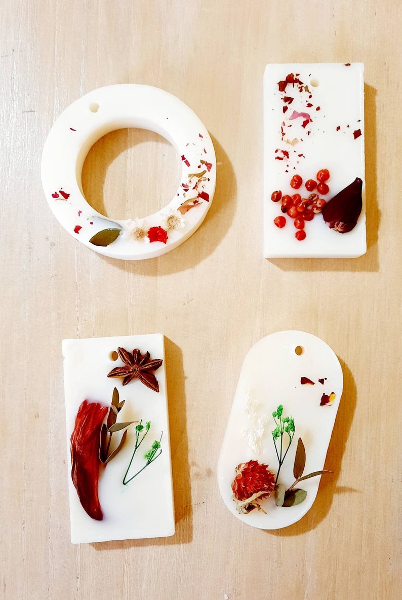 Cubetti Di Cera Di Soia Profumata - 4 Profumi (Pompelmo, Fiori Di Ciliegio, Giacinto, Plumeria) - Foto 3