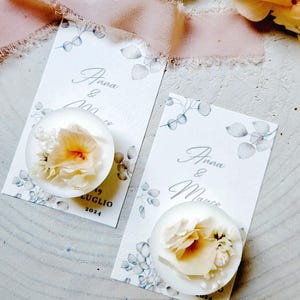 CARTONCINO segnaposto con TART profumata e botaniche