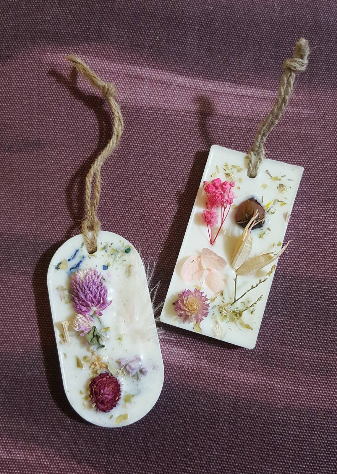 Segnaposto Personalizzati Con Tart Profumate In Cera Di Soia – 7 Fiori Diversi, Fatti A Mano, Per Battesimo, Comunione, Matrimonio, Laurea