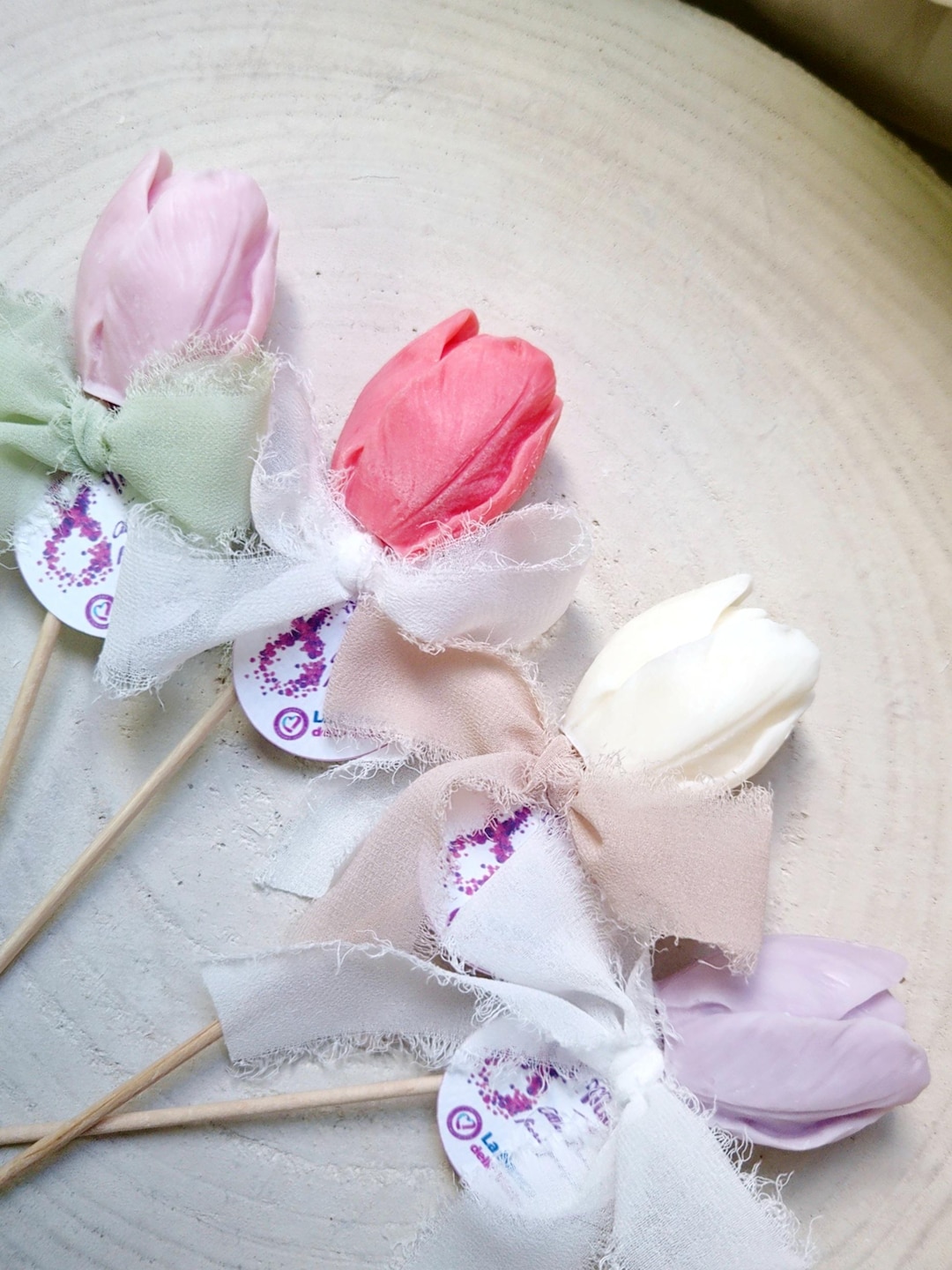 TULIPANO in cera di soia tart, cera da fondere, cialde di cera