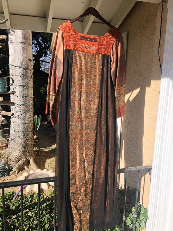 Vintage Joann Lopez tribal muumuu
