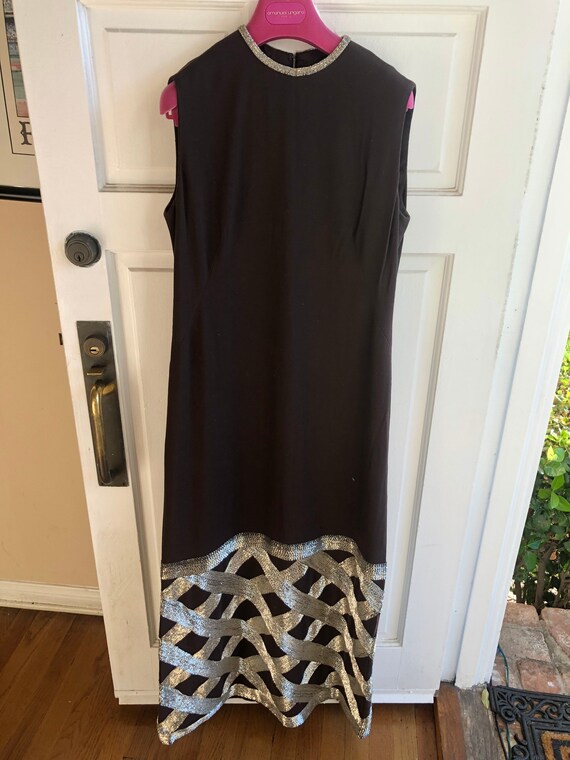 Vintage Donald Brooks beaded gown