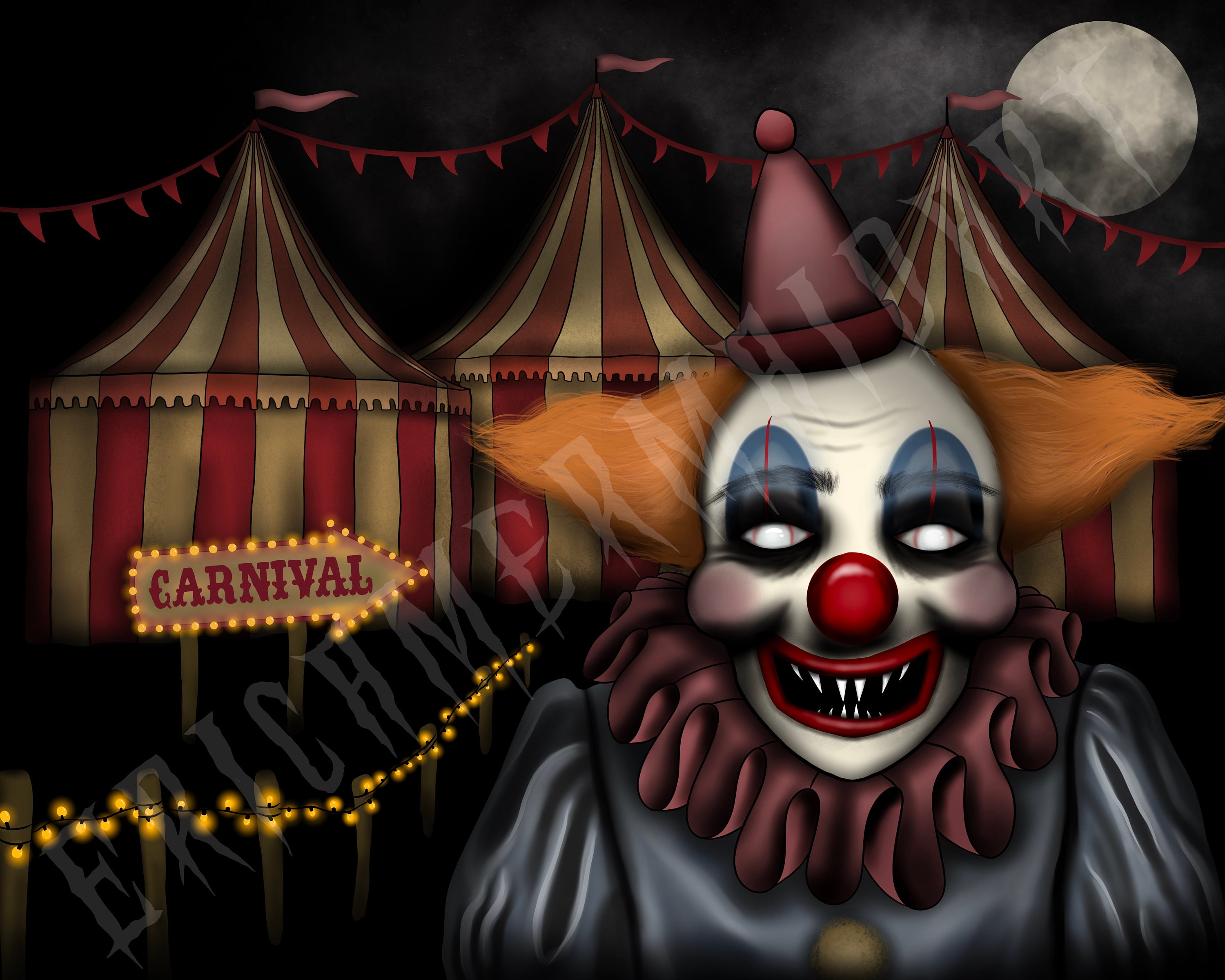 Creepy Carnival Clown Creepy Carnival Clown