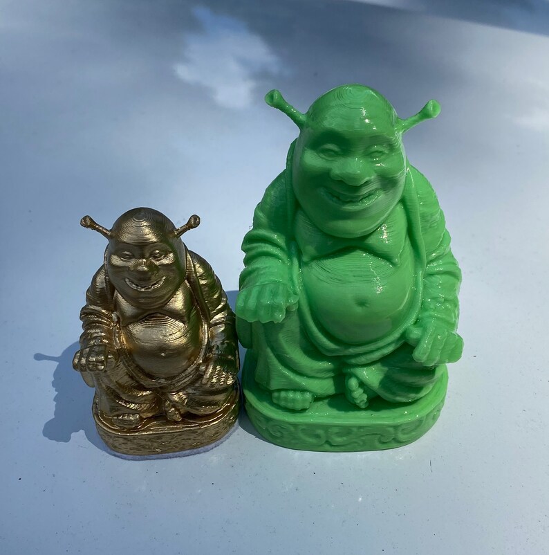 Shrek Statue 3D Printed Shrek Buddha Shrek Etsy