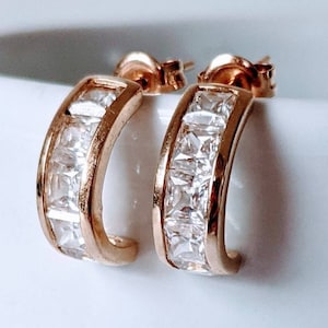 Qvc 14k sale gold hoop earrings
