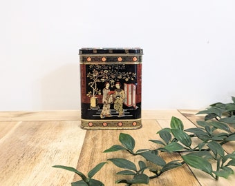 Vintage Japanese Oriental Tea Caddy