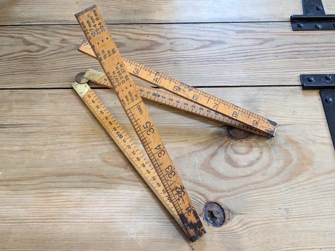 Vintage Rabone Chesterman 1162 Folding Ruler Yardstick Etsy