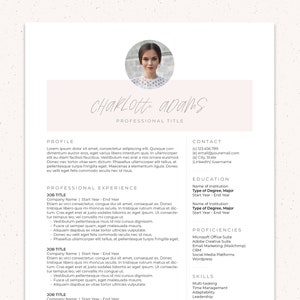 Creative Resume Template | 3 Pages | 1-page Resume, Cover Letter and References | Instant Download Resume | Resume | CV