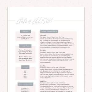 Professional Resume | CV Template | Resume | Resume Template | Modern Creative Resume | Instant Download Resume