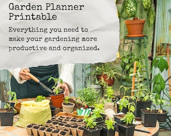 Agenda de jardin à imprimer, carnet de jardinage australien, journal de jardin, organiseur de jardinage, cartable de jardinage, carnet de jardinage