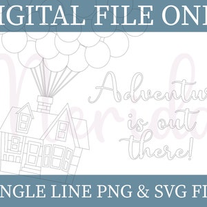 Adventure Nursery Sign - Home Decor - Single Line - Scroll Saw Template - Laser File - SVG - PNG