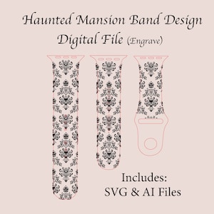 Halloween Digital File Watch Band, plik, grawerowany laserowo, testowany przez Glowforge, unikatowy, svg