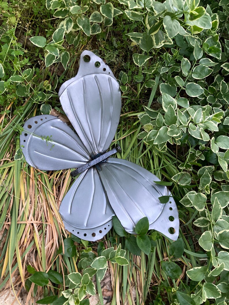 Butterfly Garden Wall Art Metal Wall Hanging Hand Made Welded Art