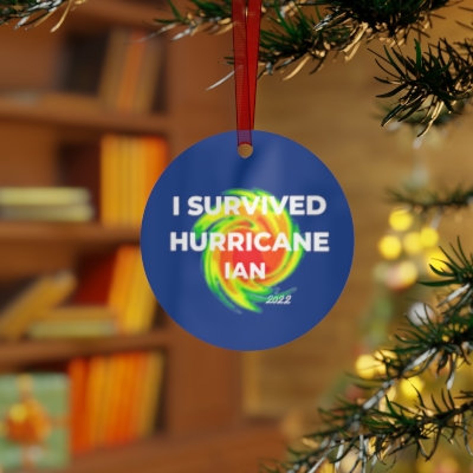 Hurricane Christmas Ornament We Survived Hurricane Ian Etsy