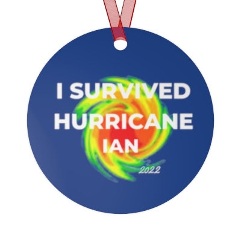 Hurricane Christmas Ornament We Survived Hurricane Ian Etsy