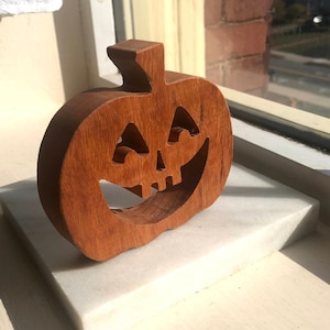 Wood Jack-O-Lantern