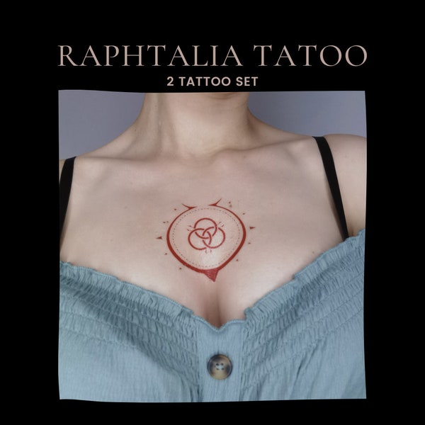 Raphtalia temporary tattoos Cosplay Rising of the shield hero