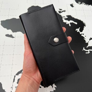 Cartera de mujer de cuero minimalista, Cartera vintage de cuero, Cartera linda minimalista pequeña, Cartera de mujer personalizada, Regalo de mujer
