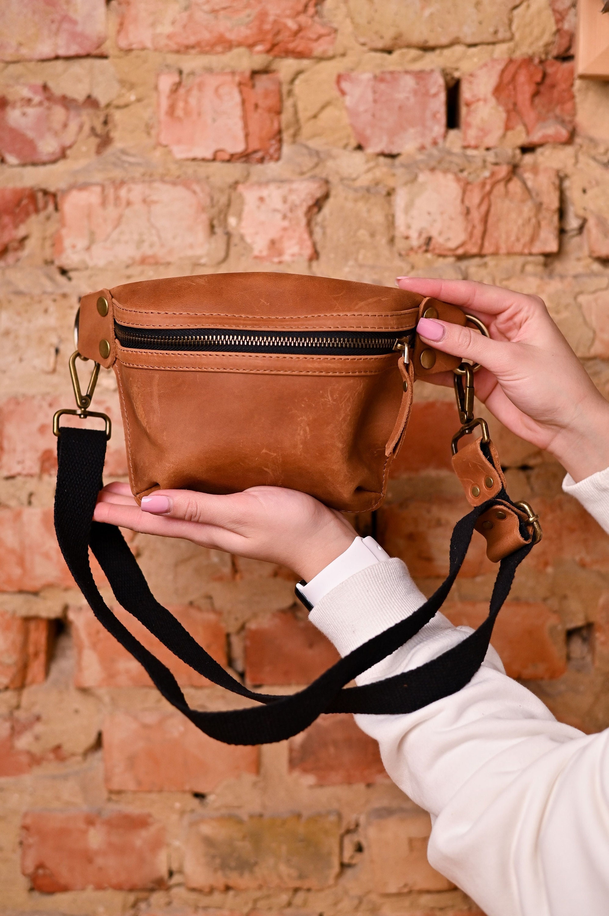 Belt Bag & Fanny Pack Brown Bags & Handbags for Women for sale