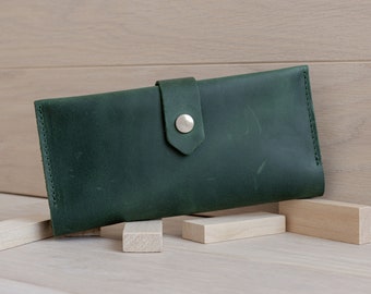 Leather Vintage Wallet For Women. Leather Wallet for Her. Small Minimalist Cute Wallet. Leather wallet women's