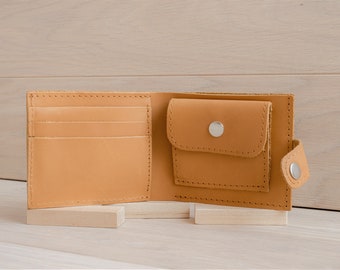 Slim Minimalist Leather Wallet For Man. Cute Fancy Bifold Wallet for women. Vintage Leather Handmade Wallet. leather wallet women's