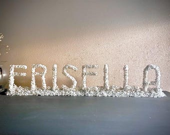 Custom Resin Initial Art: Handmade Epoxy Letter, Choose Colors, Size, Font, and Materials