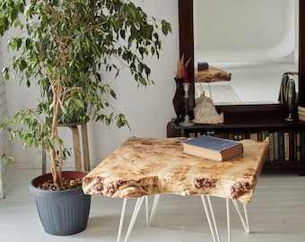 The white wood coffee table, Live Edge Coffee Table, Rustic Coffee Table, Mid-Century Coffee Table, Modern Coffee Table