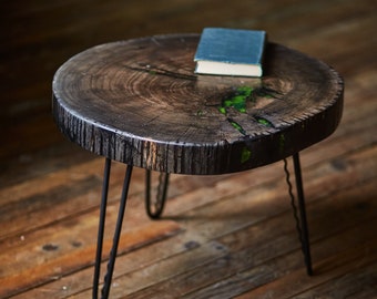 The bog oak coffee table, Live Edge Coffee Table, Rustic Coffee Table, Mid-Century Coffee Table, Modern Coffee Table, Round Table, Eco table