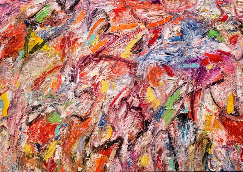 Abstract Merchant Merchant's Journey, Abstract Painting, Hand Painted Canvas Art, Wall ...