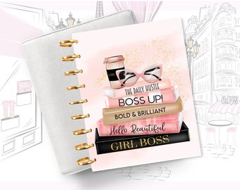 Girl Boss Planner Dashboard Covers, Boss Babe Planner Covers, Happy Planner Covers, PM Agenda Dashboard, A5 Planner Inserts, MM