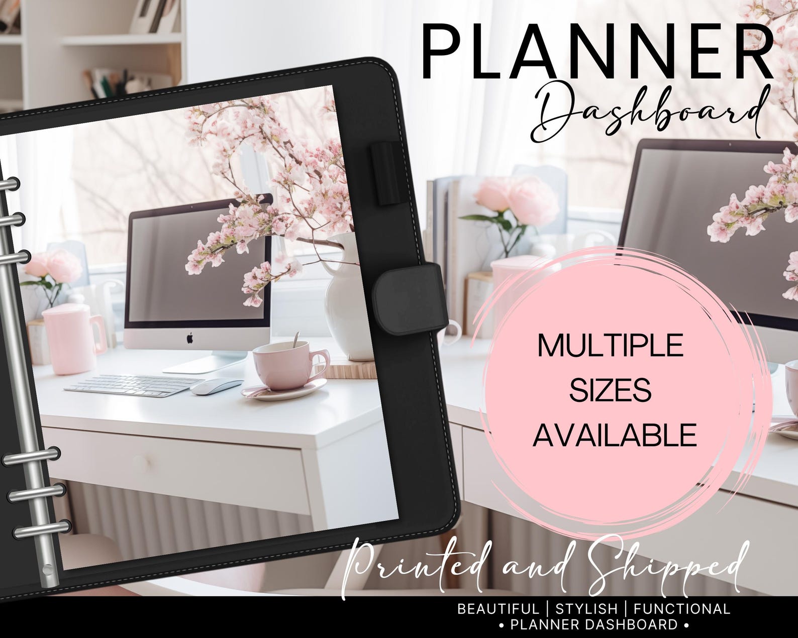 Cozy Desk Planner Dashboard Insert | Motivational Planner Inserts ...