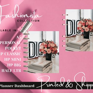 The Fashionista Collection Planner Dashboards, Planner Covers, HPlanner Covers, Agenda Dashboard, A5 Dashboards, PM, GM, MM - Fashion Theme