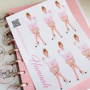 The Planner Doll Collection Doll Sticker Sheet. Lovely Girl Doll ...