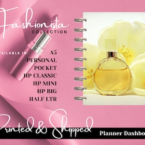 The Fashionista Collection Planner Dashboards, Planner Covers, HPlanner Covers, Agenda Dashboard, A5 Dashboards, PM, GM, MM - Fashion Theme