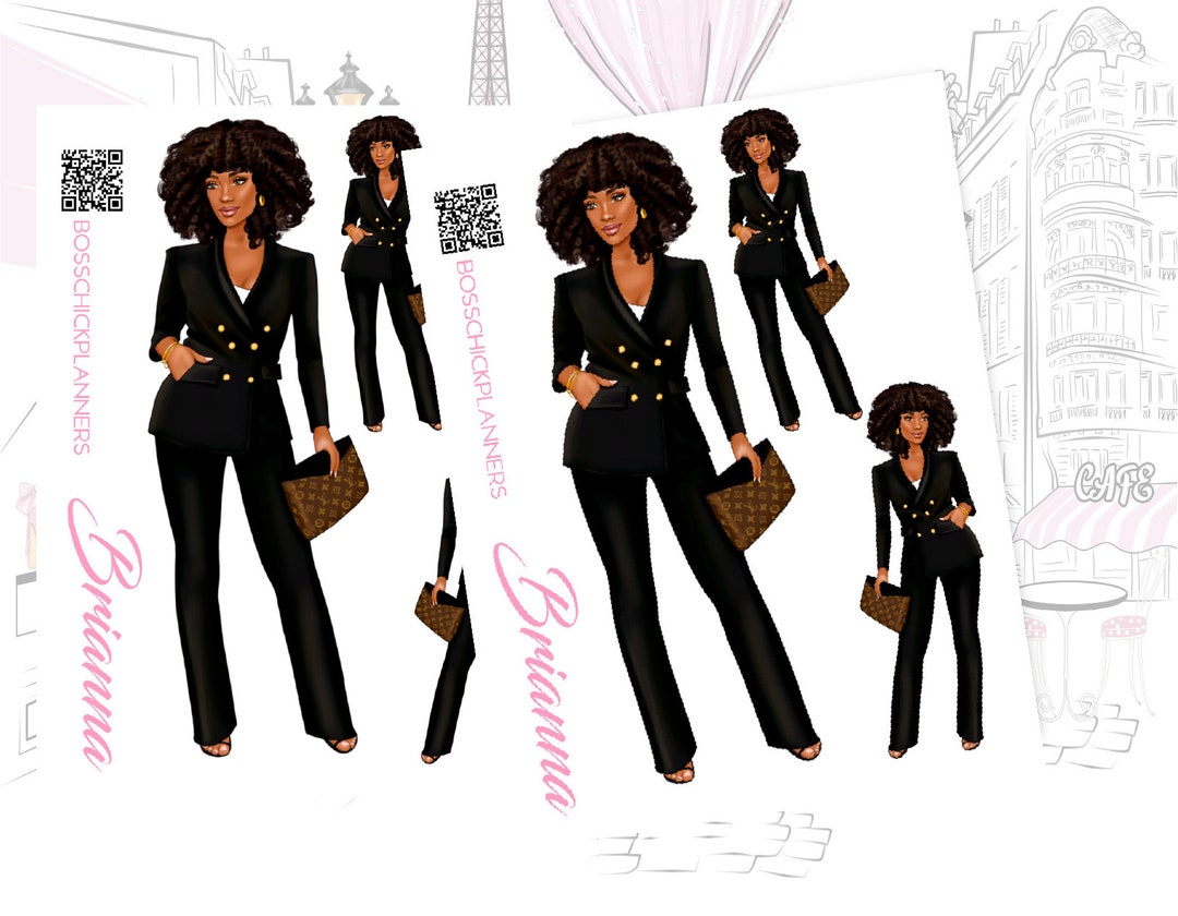 The Planner Doll Collection Doll Sticker Sheet. Lovely Girl Doll ...