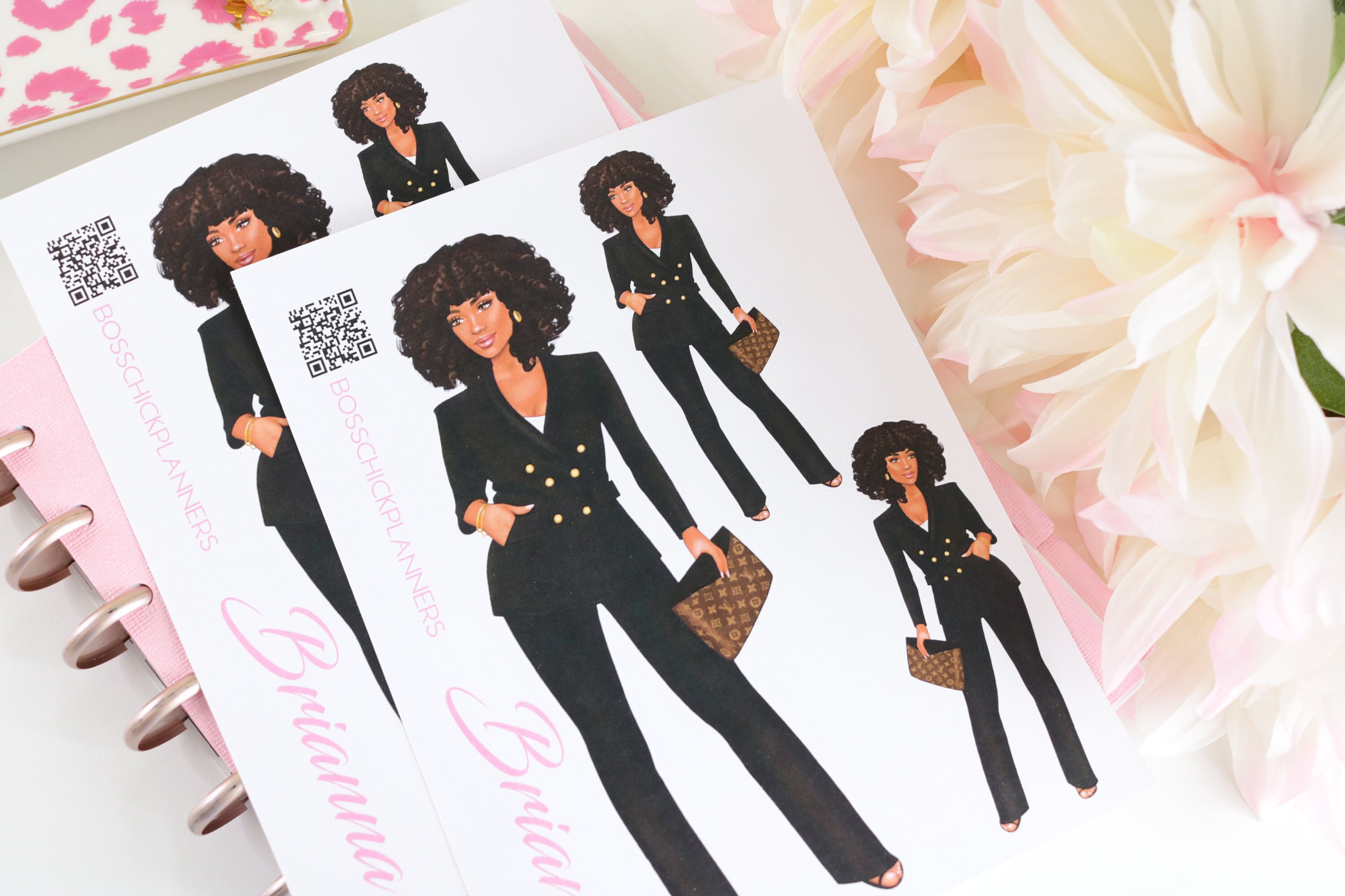 The Planner Doll Collection Doll Sticker Sheet. Lovely Girl - Etsy