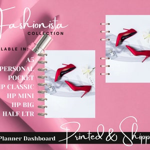 The Fashionista Collection Planner Dashboards, Planner Covers, HPlanner Covers, Agenda Dashboard, A5 Dashboards, PM, GM, MM - Fashion Theme
