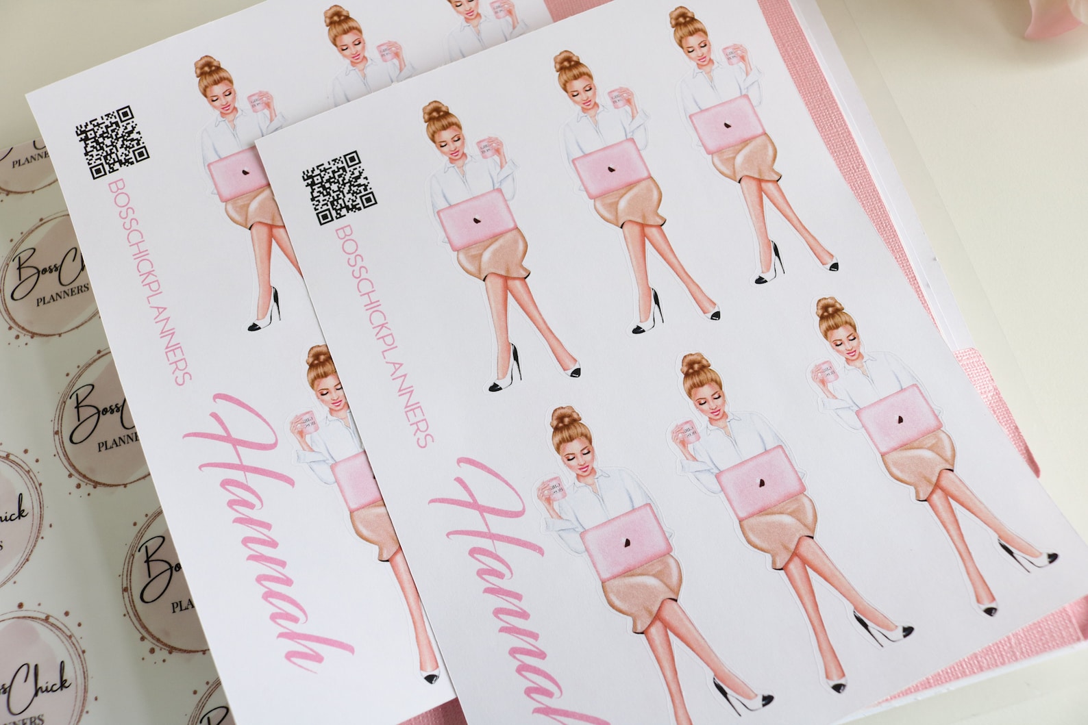 The Planner Doll Collection Doll Sticker Sheet. Lovely Girl - Etsy