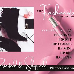 The Fashionista Collection Planner Dashboards, Planner Covers, HPlanner Covers, Agenda Dashboard, A5 Dashboards, PM, GM, MM - Fashion Theme