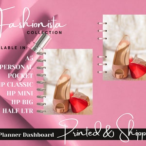The Fashionista Collection Planner Dashboards, Planner Covers, HPlanner Covers, Agenda Dashboard, A5 Dashboards, PM, GM, MM - Fashion Theme