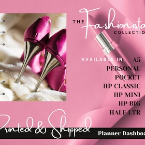 The Fashionista Collection Planner Dashboards, Planner Covers, HPlanner Covers, Agenda Dashboard, A5 Dashboards, PM, GM, MM - Fashion Theme