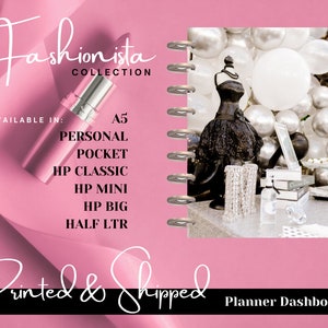 The Fashionista Collection Planner Dashboards, Planner Covers, HPlanner Covers, Agenda Dashboard, A5 Dashboards, PM, GM, MM - Fashion Theme