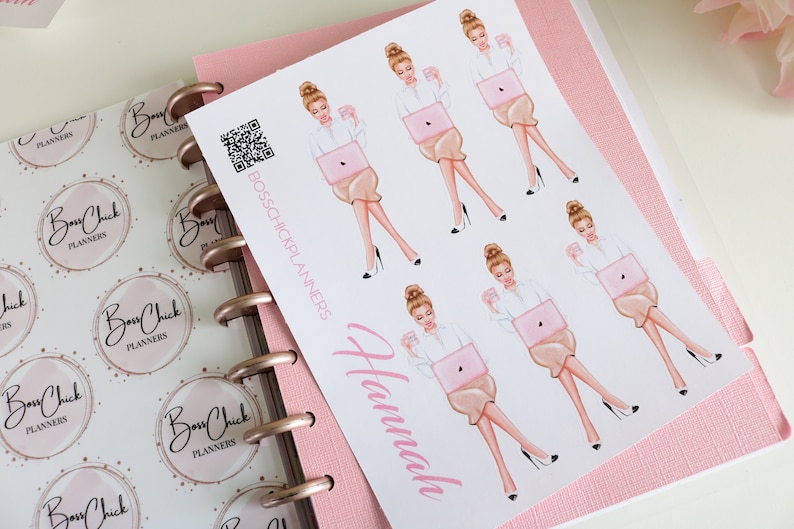 The Planner Doll Collection Doll Sticker Sheet. Lovely Girl - Etsy