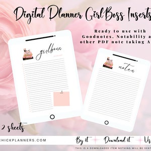 Digital Planner Insert | Girl Boss To Do List  | Boss Lady Digital Planner Inserts | Boss Chick Daily Digital Inserts - To Do List