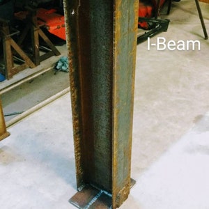 Ironworks pedestal. Wide flange steel column.  Table & bench leg.  Multi use stand.
