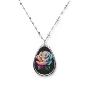 Rose Oval Necklace