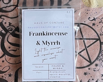 Frankincense & Myrrh Incense Cones  - Hoodoo, Voodoo, Witchcraft, Wicca, Pagan, Druid