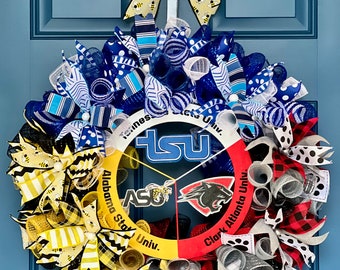 Customizable: Triple Divided Household Door Wreath