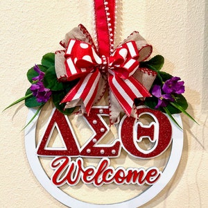 Licensed Delta Sigma Theta Door Hanger